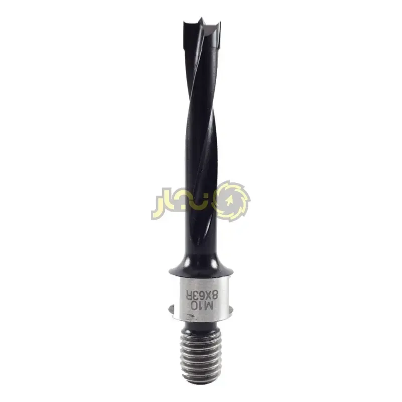 مته سه نیش ته پیچ دار قطر 8 راستگرد کد T084310-803