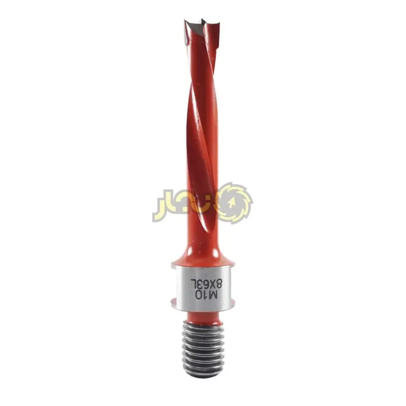 مته سه نیش ته پیچ دار قطر 8 چپگرد کد T084310-803L