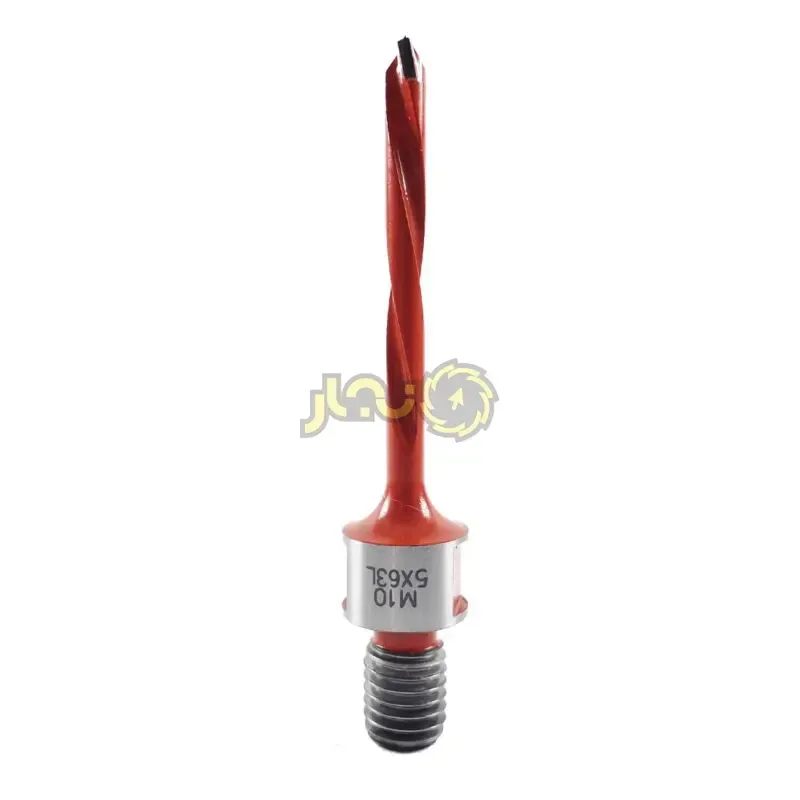 مته سه نیش ته پیچ دار قطر 5 چپگرد کد T054310-803L