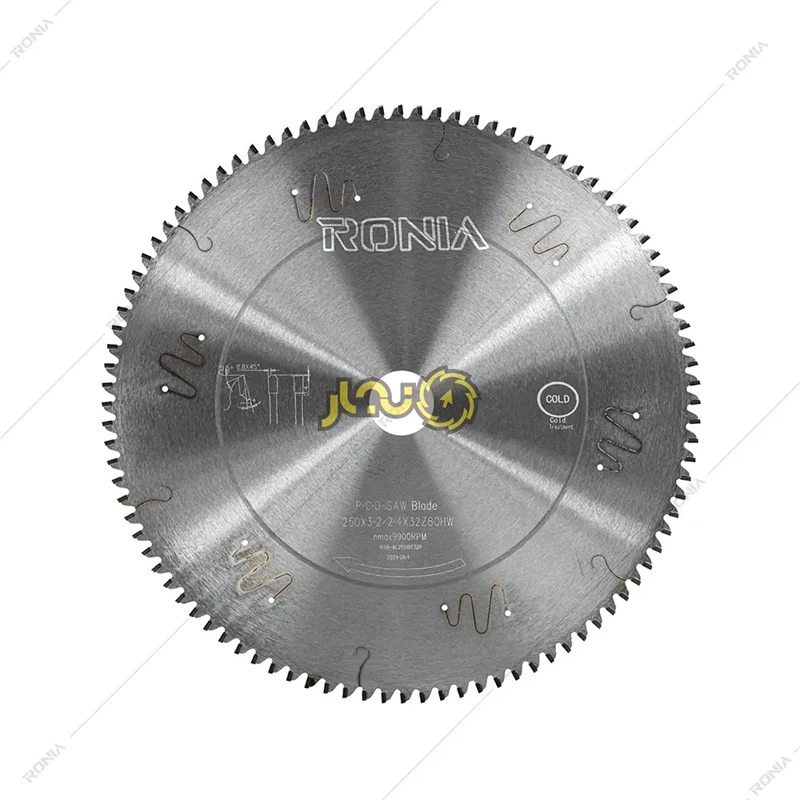 تیغ اره آلومینیوم بر دایموند 80 دندانه قطر 250 رونیا مدل RSB-AL2508032P