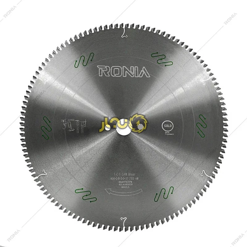تیغ اره آلومینیوم بر 120 دندانه قطر 400 رونیا مدل RSB-AL40012032T